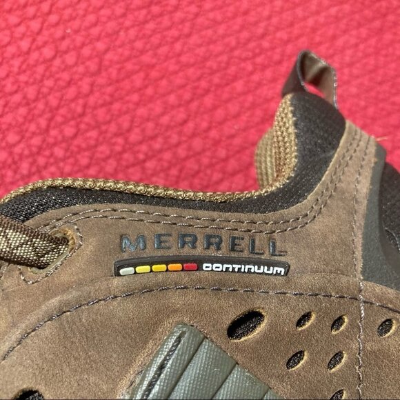 MERRELL Sz 8.5 Intercept Leather Air  Cushion Vibram Outsole Waterproof Sneakers - Picture 7 of 10